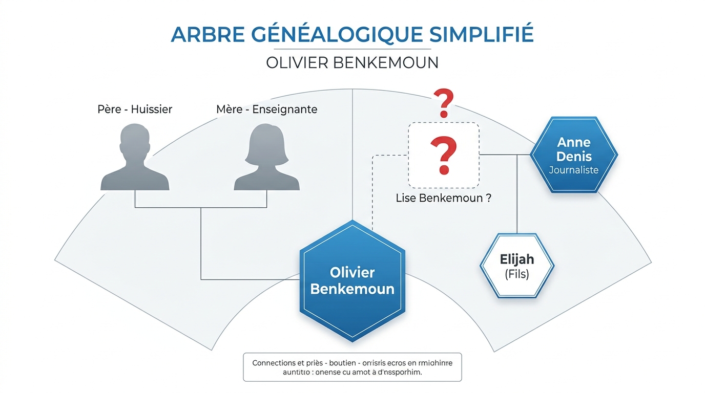 Arbre genealogique Olivier Benkemoun famille Anne Denis Lise