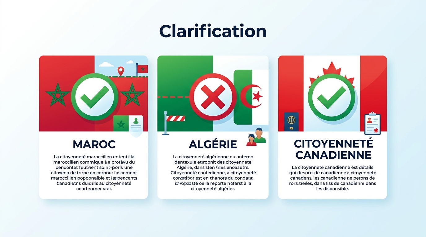 Infographie origines Karima Brikh Maroc Canada France