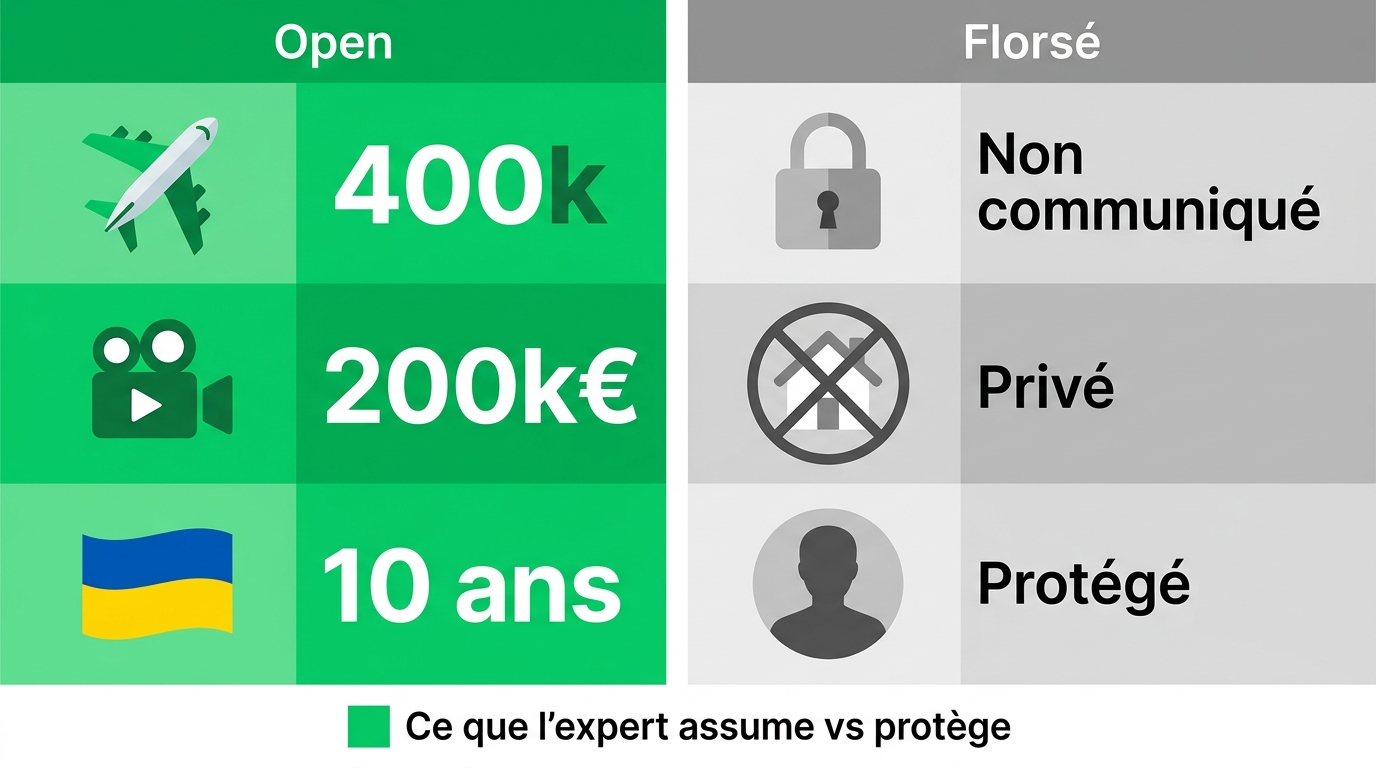 Tableau comparatif Xavier Tytelman vie publique versus vie privée protégée