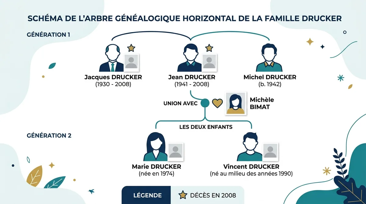 Arbre généalogique famille Drucker Vincent Marie Jean Michel