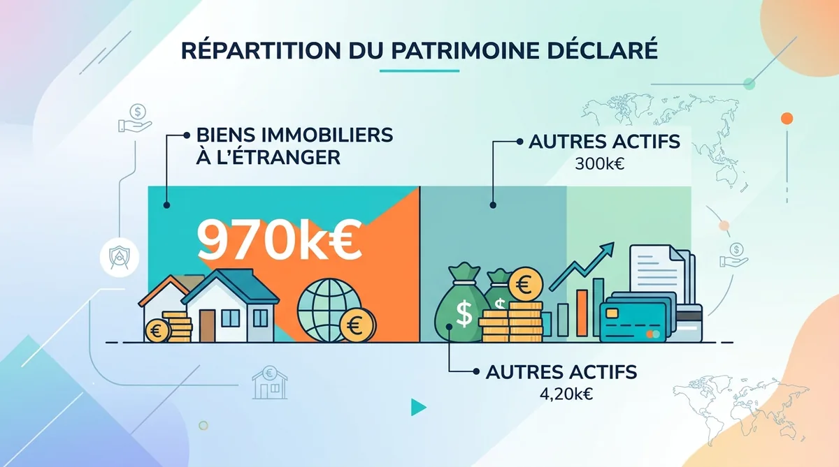 Infographie patrimoine Benjamin Haddad déclaration HATVP