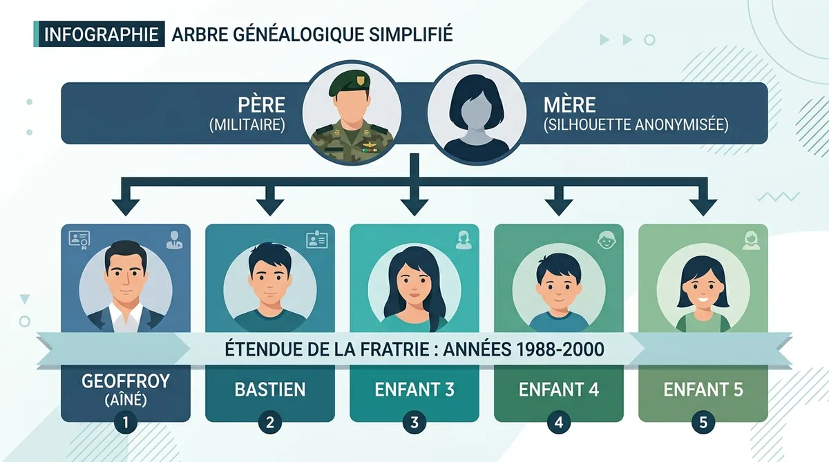 Arbre généalogique famille Lejeune fratrie 5 enfants
